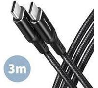 AXAGON Câble de données et de charge, 3 m | BUCM-CM30AB | USB Type C vers USB Type C
