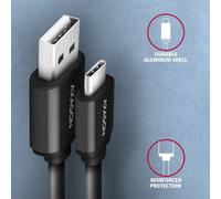 AXAGON Câble de données et de charge USB 2.0, 0,6 m | BUCM-AM10TB | USB-A vers USB-C