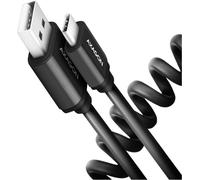 AXAGON Câble de charge et données USB 2.0 BUCM-AM10TB - USB-A vers USB-C 0,6 m noir contacts dorés