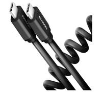 AXAGON Câble USB-C USB 2.0 USB-C® mâle 0.6 m noir contacts dorés BUCM-CM10TB