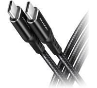 Axagon – Câble USB-C BUCM-CM20AB – USB 2.0, 2 m, PD 60W (3A) – Noir