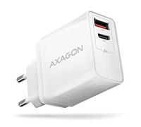 AXAGON Compatible ACU-PQ22W Ladegerät, 1x USB-C, 1x USB-A, PD3.0/QC3.0, 22 W - weiß