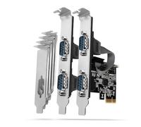 AXAGON Compatible PCEA-PSN PCIe-Adapter mit 4X Seriell-Ports - ASIX AX99100 Chipsatz
