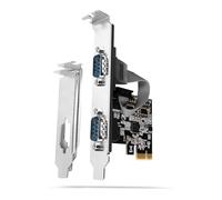 AXAGON Compatible PCEA-PSN PCIe Adapter with 2X Serial Ports - ASIX AX99100 Chipset