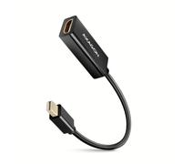 Axagon Adaptateur Mini-DisplayPort vers HDMI RVDM-HI14N 4K/30 Hz 15 cm Noir