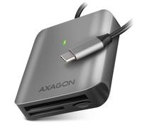 AXAGON Lecteur de cartes externe CRE-S3C – USB-C 3.2 Gen 1 – 3 emplacements SD/microSD/CF – Gris