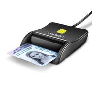 AXAGON CRE-SM3N Lecteur plat de cartes a puce / cartes d'identité, câble USB-A 1,3 m