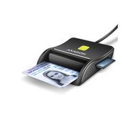 Axagon CRE-SM3SD Lecteur Cartes USB 2.0 Smart Card & SD/microSD/SIM Interne - Protocoles T=0/T=1/I2C - Compatible Windows/macOS/Linux - Câble 1.3m