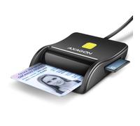 AXAGON CRE-SM3SD USB Smart Card & SD/microSD/SIM Card FlatReader