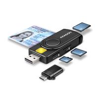 AXAGON CRE-SMP2A USB Smart Card & SD/microSD/SIM Card PocketReader