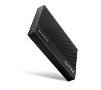 Axagon Boîtier disque dur externe EE25-GTR USB-C 3.2 Gen 2 SATA 6G 2,5" Noir rainuré