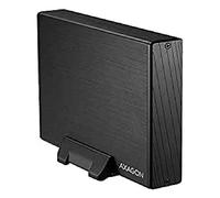 Axagon Boîtier de disque dur EE35-XA3 – USB 3.0, SATA II, Aluminium – Noir 3,5 pouces