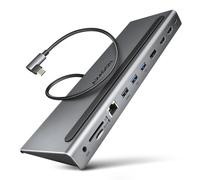 AXAGON HMC-4KX3 Hub USB 5Gbps 3x USB-A 2x HDMI+ DP+ GLAN+ SD/microSD+ audio PD (HMC-4KX3)