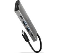 AXAGON HMC-5G21 Hub 5 en 1, USB-C 10Gbps, 2x USB-A, 2x USB-C, HDMI 4k/30Hz, PD 60W, câble USB-C 13cm