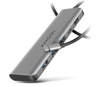 AXAGON HMC-5H USB-C 3.2 Gen 1 hub, 3X USB-A, 4K HDMI, PD 100W - Silber