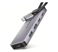 AXAGON HMC-5H60 Hub 5 en 1, USB-C 5Gbps, 2x USB-A, 1x USB-C, HDMI 4k/60Hz, PD 100W, USB-C cab 15cm