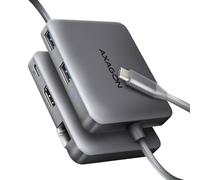 Axagon Hub USB-C HMC-5HL - 2x USB-A, HDMI, LAN, USB 3.2 Gen 1, PD 100W - Gris