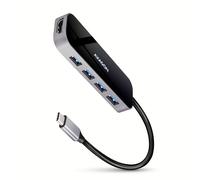 Axagon HMC-6H4A station d'accueil Avec fil USB 3.2 Gen 1 (3.1 Gen 1) Type-C Noir, Gris