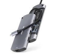 Axagon Station d'accueil HMC-6M2 USB 3.2 Gen 1 (3.1 Gen 1) Type-C Aluminium