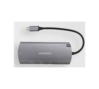 Axagon HMC-6M2 : Station d'accueil USB 3.2 Gen 1 Type-C en aluminium pour SSD M.2 SATA, Ethernet Gigabit, HDMI 4K 120Hz, Power Delivery 100W, compatible Windows/macOS/Linux/Android/ChromeOS