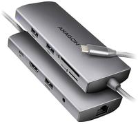 AXAGON Multi port USB-C 5Gbps hub | HMC-8HLSA