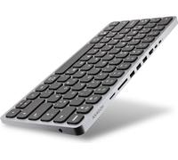 AXAGON HMC-KB Clavier USB-C avec HUB, microSD/SD, 3x USB-A, HDMI 4K/60Hz, PD 100W, audio, FR