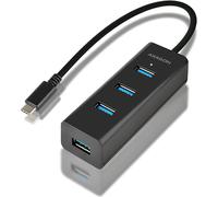 Axagon HUE-S2C Concentrateur d'interface USB 3.0 (3.1 Gen 1) Type-C 5000 Mbit/s Noir (HUE-S2C)
