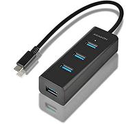 AXG HUE-S2C - USB 3.0, hub 4 ports, 4 x A, câble USB-C, 40 cm