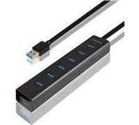 Axagon HUE-SA7BP hub & concentrateur USB 3.2 Gen 1 (3.1 Gen 1) Type-A 5000 Mbit/s Noir