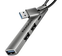 Axagon Hub USB HUE-STA 4 ports USB-C/USB-A 5 GBit/s gris
