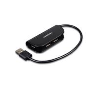 Axagon HUE-X4B Hub USB 2.0 Noir - 4 Ports USB 2.0, 480 Mbit/s, Câble 0.2m, Alimentation USB 5V, Compatible Windows/macOS/Linux
