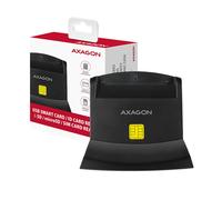 AXAGON Lecteur de cartes Smart/ID et SD/microSD/SIM à contact USB universel de bureau | CRE-SM2