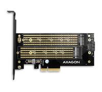 Axagon Carte PCIe PCEM2-D - Adaptateur 2x M.2 NVMe+NGFF (2230/2242/2260/2280/22110)