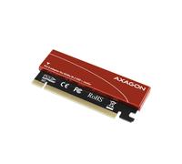 Axagon PCEM2-S Adaptateur Interne M.2 PCIe 4.0 Profil Bas (8 Gbit/s) pour SSD NVMe/AHCI, Compatible Windows/macOS/Linux, Refroidissement Passif