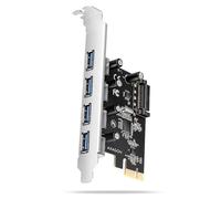 AXAGON PCEU-430RS 4 ports Carte PCI-Express PCIe x1