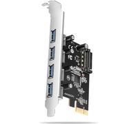 AXAGON PCI-Express card with four external USB-A 5Gbps ports | PCEU-430RS