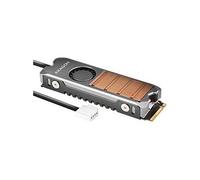AXAGON CLR-M2FAN système de Refroidissement d’Ordinateur Disque électronique Dissipateur Thermique/Radiateur Gris 1