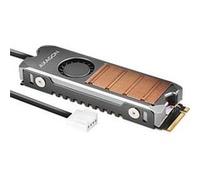 Axagon Dissipateur thermique CLR-M2FAN – Système de refroidissement pour ordinateur, Gris