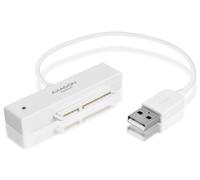 Axagon ADSA-1S Boîtier de disques de stockage Boîtier disque dur/SSD Blanc 2.5