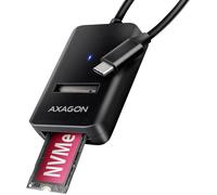 AXAGON Adaptateur USB-C 3.2 ADM2-CM vers M.2 S-ATA/NVMe auto-alimenté
