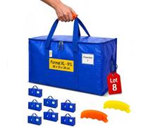 AXAM Sac de Déménagement Grand Format XL Solide Lot de 8 Sacs Rangement 91L