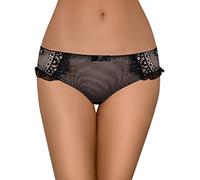 Axami Culotte Sexy Tulle/Dentelle Haute Qualité Noir Taille S