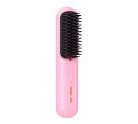 Axaooqeld Lisseur de Cheveux Rechargeable Lisseur à Ions Négatifs Cheveux Bouclés Peigne à Friser Électrique à Double Usage B