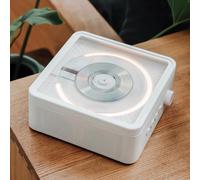 Axazcs Lecteur CD Portable, Haut-Parleur Bluetooth, 4 Types Éclairage, CD/CD-R/CD-RW / MP3 / WMA, 3,5 "Sortie Audio stéréo/Prise Casque Externe, pour Les expositions à Domicile, au Bureau et à l'art