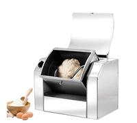 Axazcs Mélangeur de pâte Commercial, mélangeur de Farine en Acier Inoxydable 1500 W, Machine à pétrir la pâte Professionnelle 30/h, pour Faire des pâtes et des Pizzas,5KG