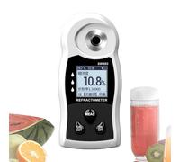 Axazcs Réfractomètre numérique LCD Brix, Compteur de Sucre de Fruits, densitomètre saccharomètre Brix 0-32%/0-50%, commutable Entre Le Chinois et l'anglais, pour Test de Sucre de bière de Fruits/vin