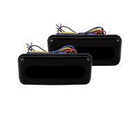 AXCAR Feux Arrière Moto Feu Arrière LED pour Moto De Freinage Clignotant Circulation Diurne 12-24 V, pour Cafe Racer Bobber Chopper(2pcs Red Yellow)