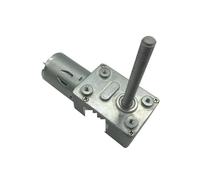 AXCAUAOY Réducteur à vis sans fin 12 V CC 4632-370, arbre à vis M6, 50 mm, 6 V, 30 tr/min