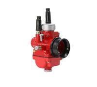 AXCDEVFC Carburateur Moto pour PHBG 17mm 19mm 21mm Noir Rouge Racing Moto Carburateur Carburador Carb 50cc 90cc ATV Buggy Quad Go Kart Dirt Bike(Red,21mm)
