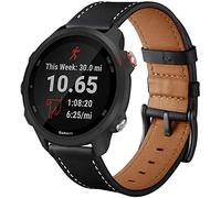 Axcellent Compatible avec Garmin Forerunner 245 Bands/Forerunner 245/645 La Musique,20mm Bracelet de Sport de Remplacement en Cuir Classique pour Femmes Garmin Forerunner 245/645 GPS Running Watch.,